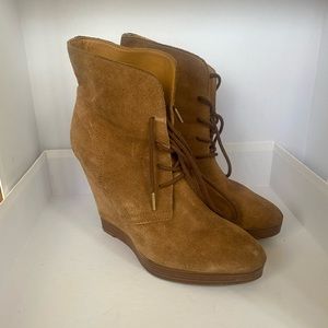 Michael Kota suede booties size 10